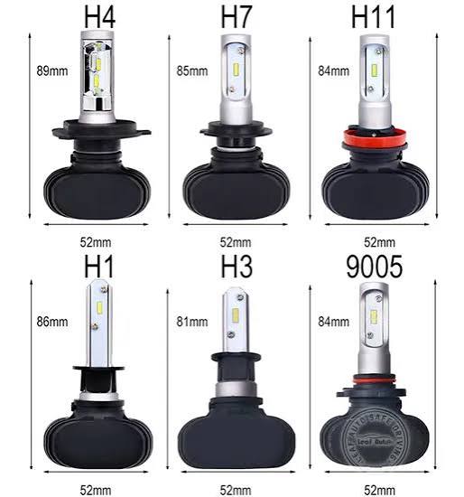 LED Headlight Pair (H4, H7, H11, H19)