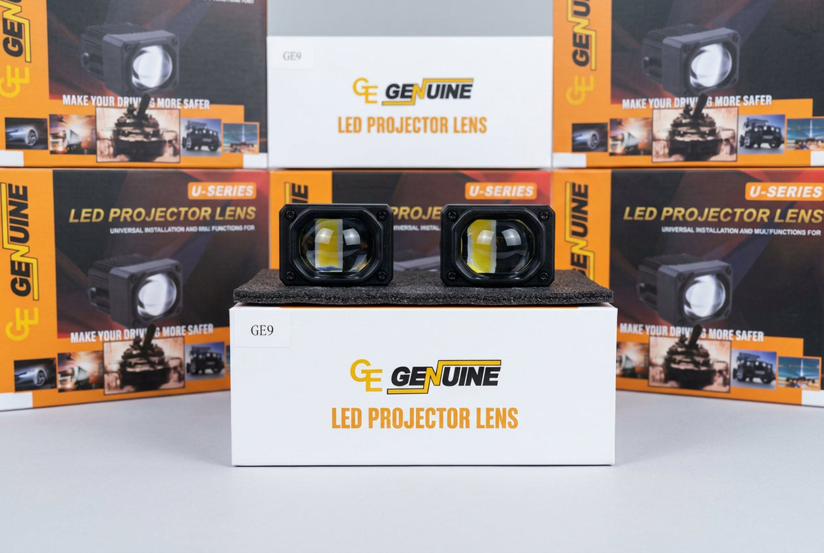 GE Genuine U-Series Universal Car LED Projector Lenses (Pack of 2)