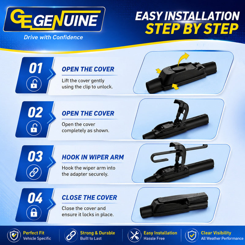 Front Windshield Wiper Blade - GE Genuine OEM